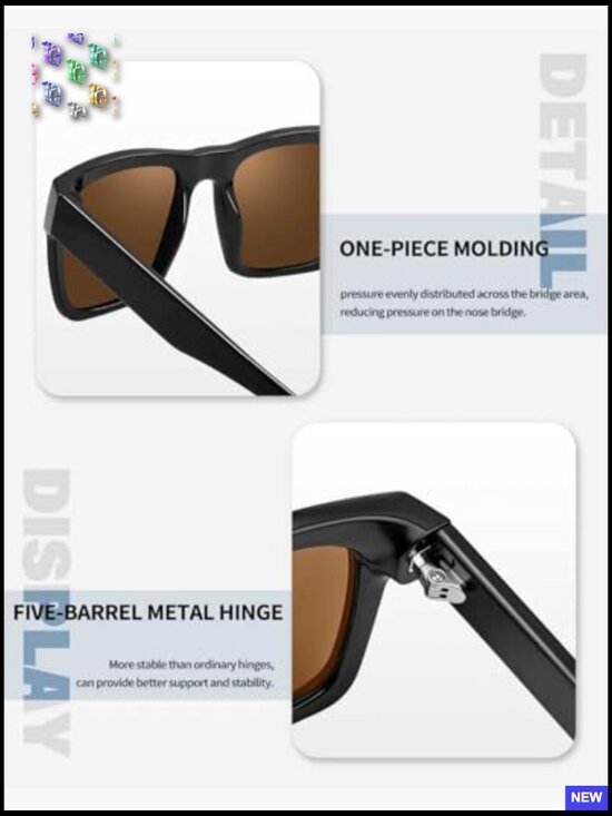 Acetate Square Sunglasses Oversized Retro Shades UV400 Protection Trendy